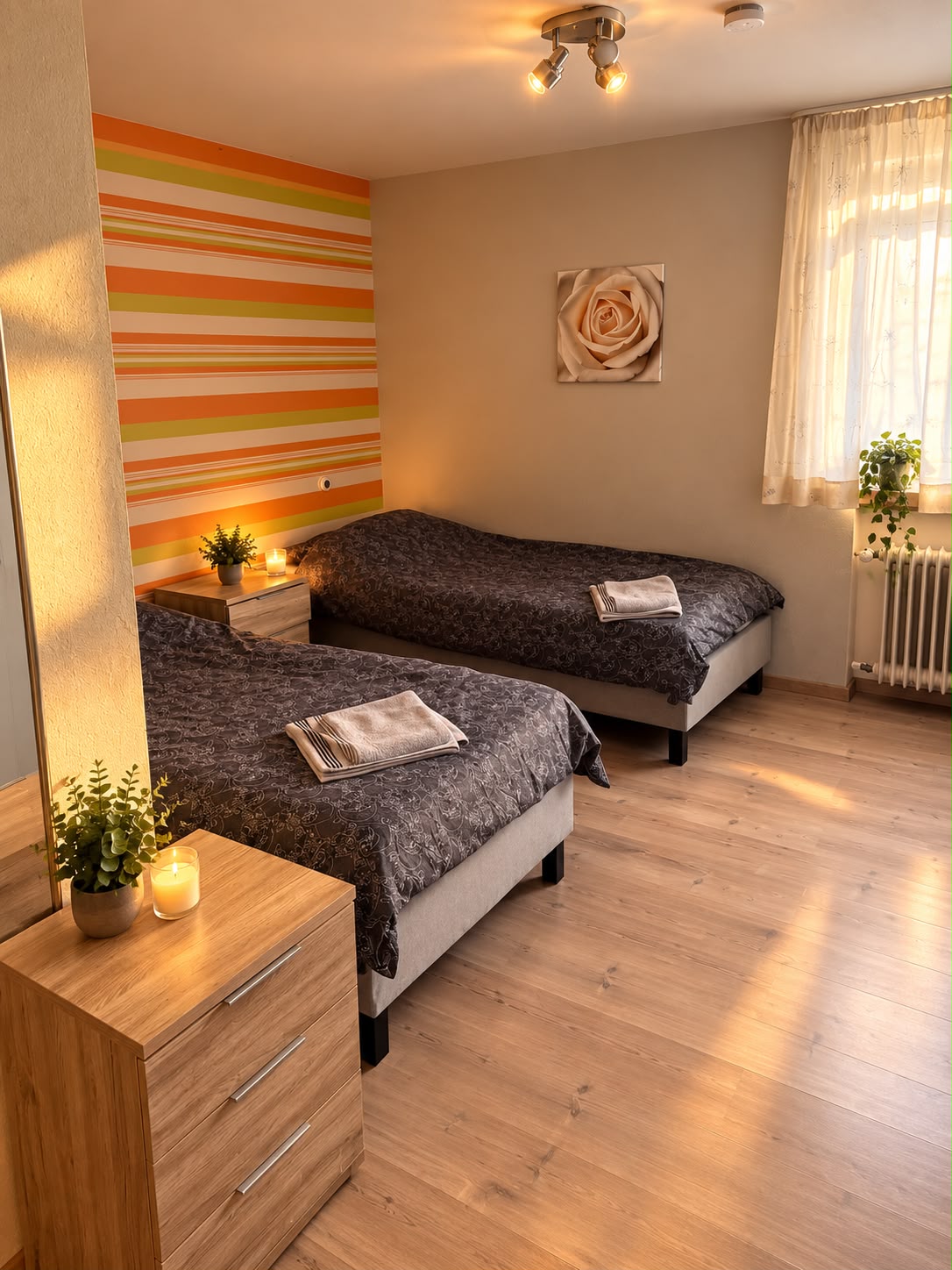 Zweibettzimmer im Digital Hotel